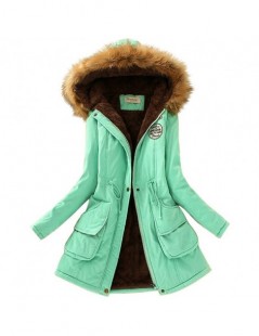 Parkas Women Parka Warm Jackets Fur Collar Coats Women Long Parkas Hoodies Office Lady Cotton Plus SizeAutumn Winter Jacket -...
