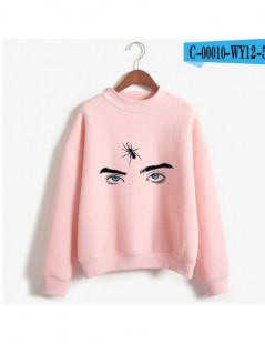 Hoodies & Sweatshirts New Fashion Billie Eilish Pink Hoodie Women Long Sleeve Turtleneck Sweatshirt K-POP Hip Hop Pullover Ju...