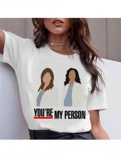 T-Shirts Cartoon Greys Anatomy T-shirts Women You're My Person Letter T Shirt 90s Harajuku Ullzang Fashion Tops Tee Korean Ts...