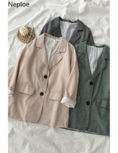 Blazers Korean Fashion Notched Collar Single Breasted Women Jacket and Blazer Female Casual Suit Coats Autumn Outerwear 2019 ...