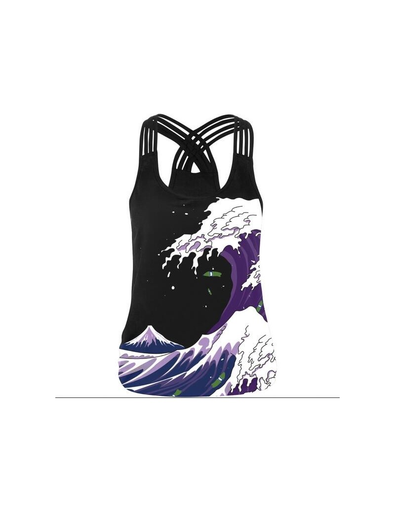 Tank Tops Tank Top Women Sleeveless Skull 3d Printed Tees Satin Top Fitness Casual Workout Tops Sexy Breathable Summer Vest B...