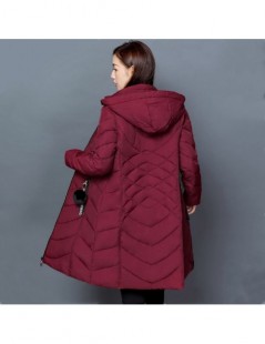 Parkas 2018 Winter Jacket Women Thick Down Cotton Parkas Ladies Large Size Loose Warm Jacket Fashion Female Hooded Coats MF01...