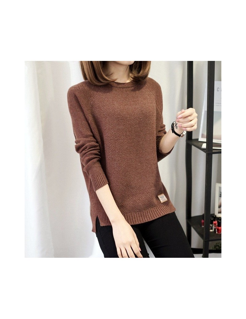 Shrugs Women Costume Sweater High Quality Korean Style Autumn Winter Knitted Long Sleeve Outwear Women O-neck Paragraph femal...