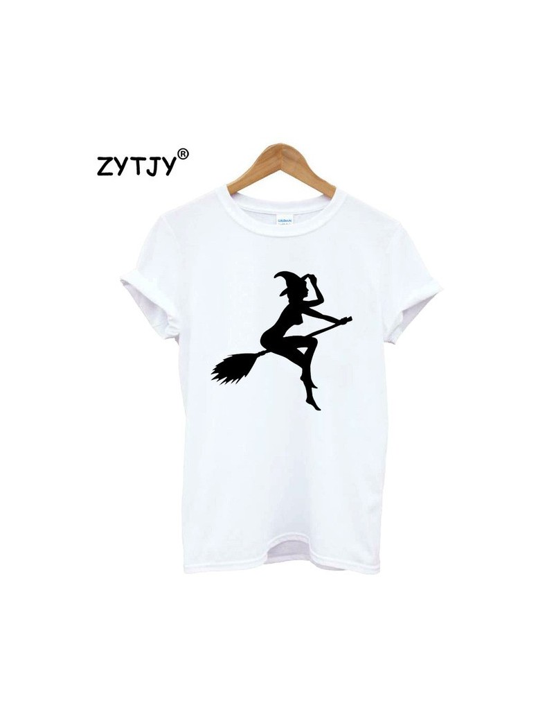 T-Shirts sexy witch Print Women tshirt Casual Cotton Hipster Funny t shirt For Girl Top Tee Tumblr Drop Ship BA-197 - White -...
