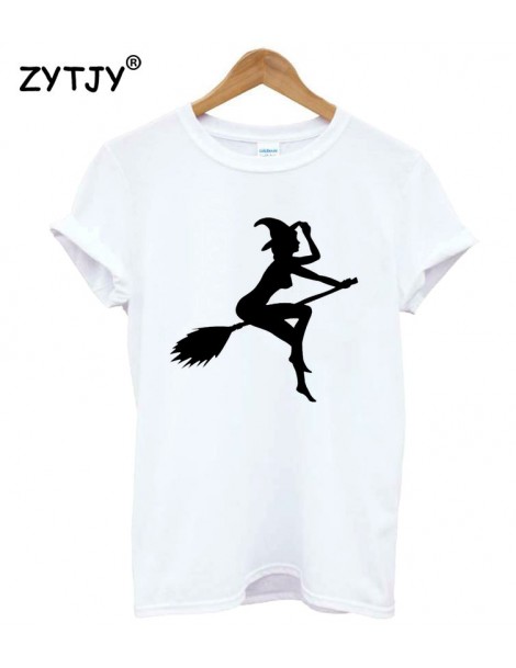 T-Shirts sexy witch Print Women tshirt Casual Cotton Hipster Funny t shirt For Girl Top Tee Tumblr Drop Ship BA-197 - White -...