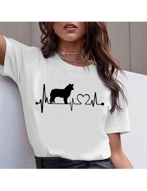 T-Shirts Beagle Border Collie Malinois 90s T Shirt Women Korean Bull Terrier Rottweiler T-shirt Cute Whippet Greyhound Tshirt...