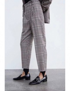 Pant Suits blazer feminino england plaid women blazers and jackets plus size top suit women ensemble femme 2 pieces pantalon ...