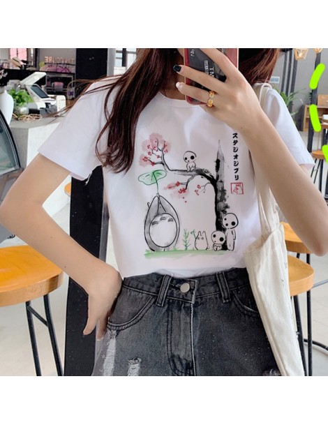 T-Shirts Kawaii Totoro Harajuku T Shirt Women Studio Ghibli Cute Cartoon T-shirt Ullzang 90s Funny Tshirt Fashion Graphic Top...