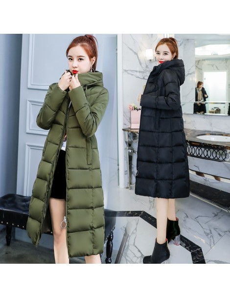 Parkas 2019 Winter Jacket women Plus Size 4XL Womens Parkas Thicken Outerwear hooded Coats long Female Slim Cotton padded bas...