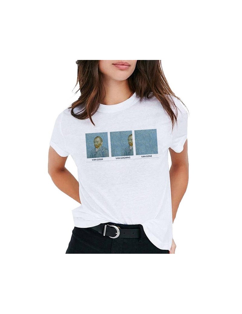 Van Gogh Art t shirt women top Oil Print t-shirt female new streetwear 2019 Casual tshirt graphic tee shirts Harajuku Femme ...