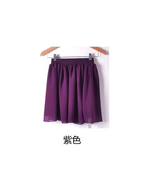 Skirts Women Fashion Tulle Summer skirt Wind Cosplay skirt kawaii Female Mini Skirts Short Under - purple - 463095682670-5 $8.76