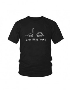 T-Shirts Funny Women Men t shirt white t-shirt tshirts Black tee TEAM HERBIVORE Dinosaur Print Funny T-Shirt Unisex Vegan Tee...