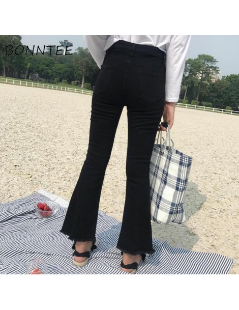 Jeans Jeans Skinny Slim Casual Flare Pants High Waist Cotton Washed Chic Fashion Women Denim Trousers Elegant Womens All-matc...