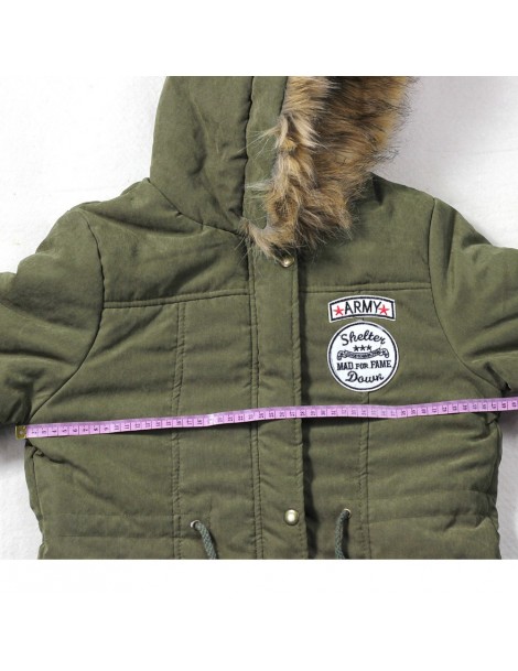 Parkas Winter Warm Coat Women Long Parkas 2019 Faux Fur Hooded Womens Overcoat Casual Cotton Padded Jacket Plus Size - Navy B...