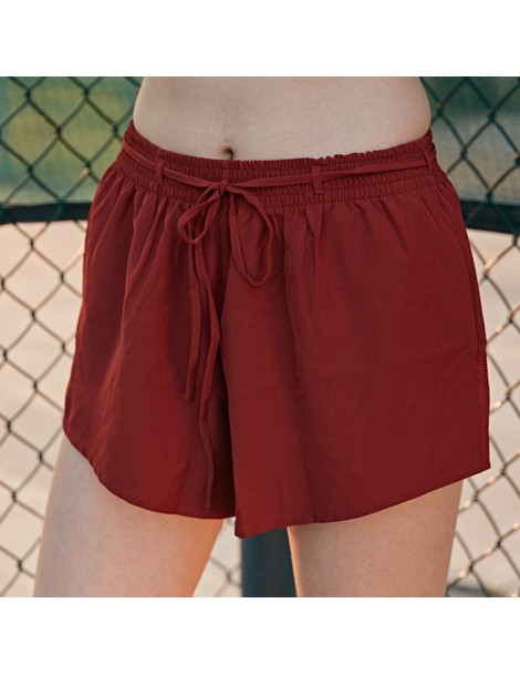Shorts Summer New Leisure and Loose Fitness Shorts Fast-drying Air-permeable and Light-proof Yoga Shorts for Women - Red - 5Z...