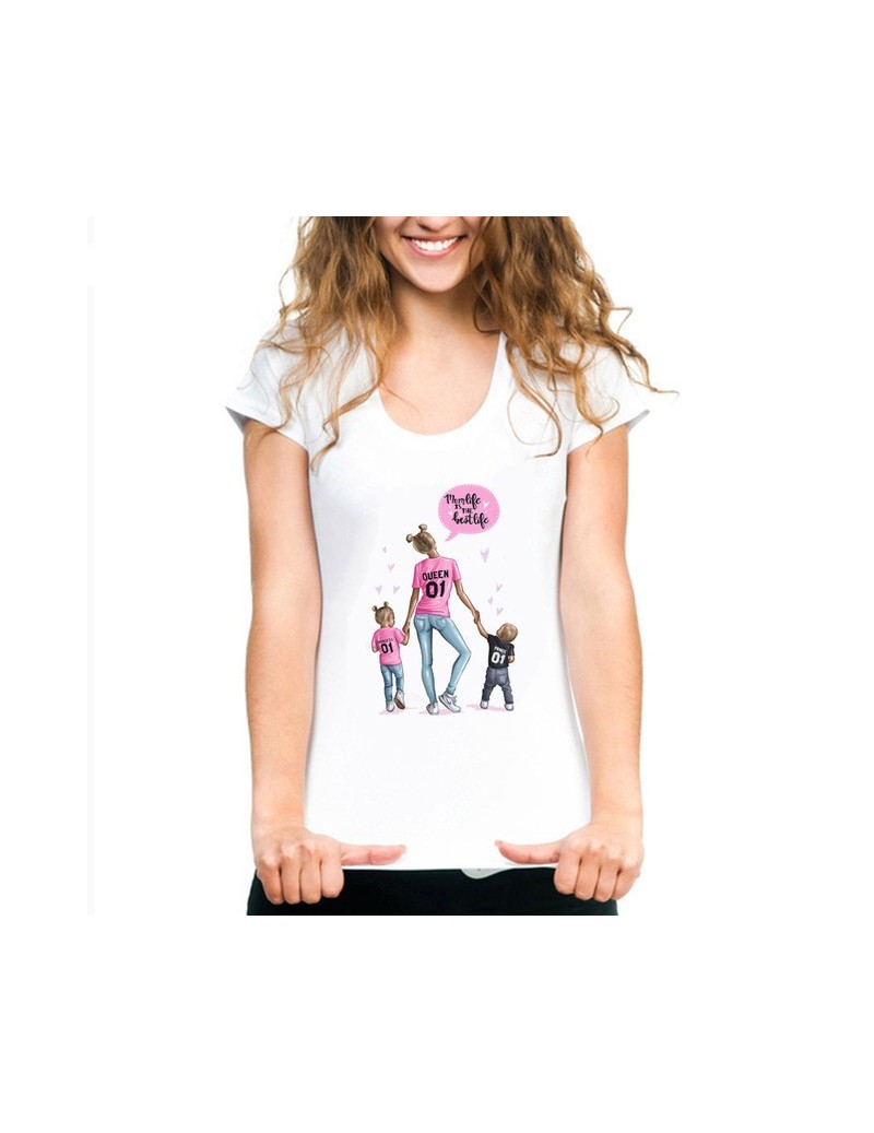 Mommy's Love Female T-shirt Super Mama Print Women's Clothing 2019 Vogue Print T Shirt Female Tshirt Cotton Short Sleeve Top...