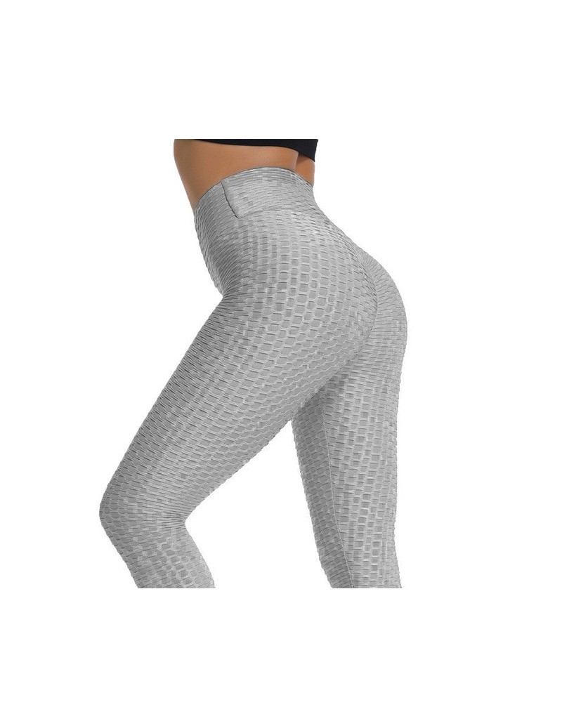 Women Anti-Cellulite Compression Leggings Slim Fit Butt Lift Elastic Pants TT@88 - Gray - 4T3086898429-3
