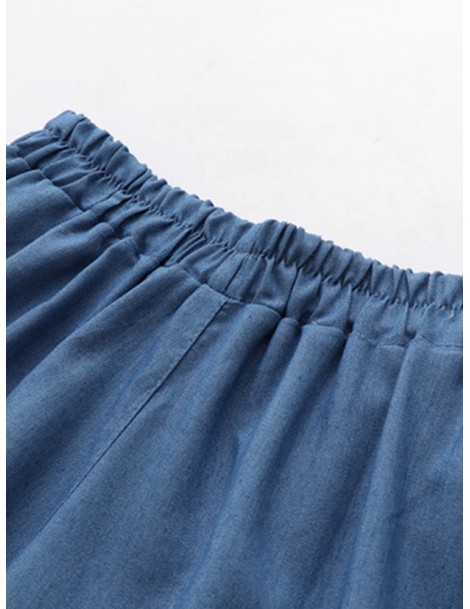 Shorts Summer Women Wide Leg Shorts High Waist Loose Blue Denim Shorts Skirts Plus Size 6XL Female Large Size Short Jeans Sho...