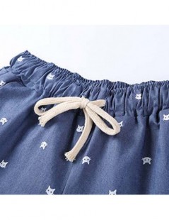 Shorts Hot Sale Female Dot Printed Shorts Casual High Elastic Waist Draw String Loose shorts With Pocket C212 - yellow - 4A34...