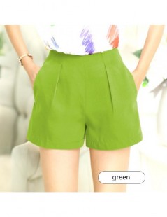 Shorts Candy Colors Women's Shorts With Pockets Solid High Waist Harem Zip Up Plus Size Shorts Female Casual Shorts DK6051 - ...