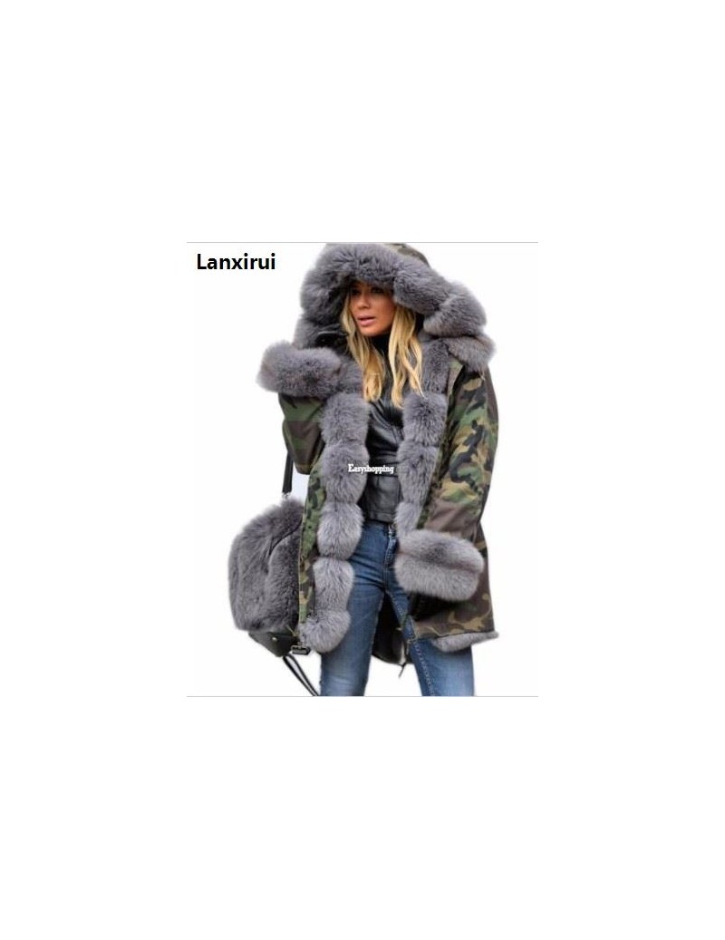 Woman High Quality Luxury Fur Collar Parkas Winter Warm Coat Fashion Lady Outwear High Street Fur Sleeve Warm Coat Jackets 5...