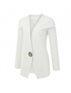 Blazers Autumn Winter Women Casual Slim OL Suit Blazer Ladies Outwear Fashion Blazers Long Sleeve Single Button Coat - White ...