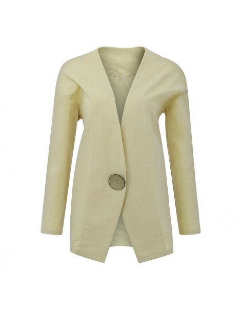 Blazers Autumn Winter Women Casual Slim OL Suit Blazer Ladies Outwear Fashion Blazers Long Sleeve Single Button Coat - White ...
