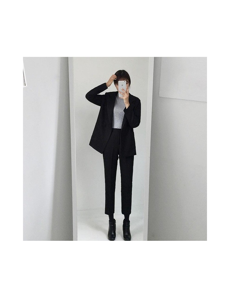 Pant Suits women busines Elegant Pants Suits Blazer Two Piece Set Jacket & Pant Womens Business Suits Slim Fit Female Office ...