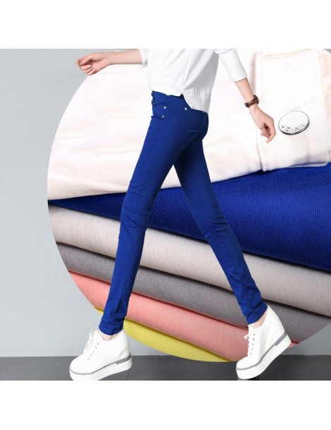 Jeans High Elastic Force Pencil Pants Jeans Formal Pants Female Black and White Plus Size Casual Trousers Streetwear Sweatpan...