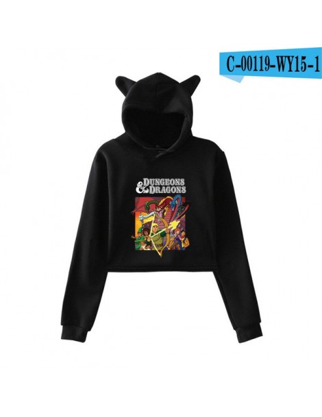 Hoodies & Sweatshirts 2D-Dungeons And Dragons Printed Cat Ear Hoodies Sweatshirt Cute Kpop Harajuku Hip Hop Casual Women Autu...