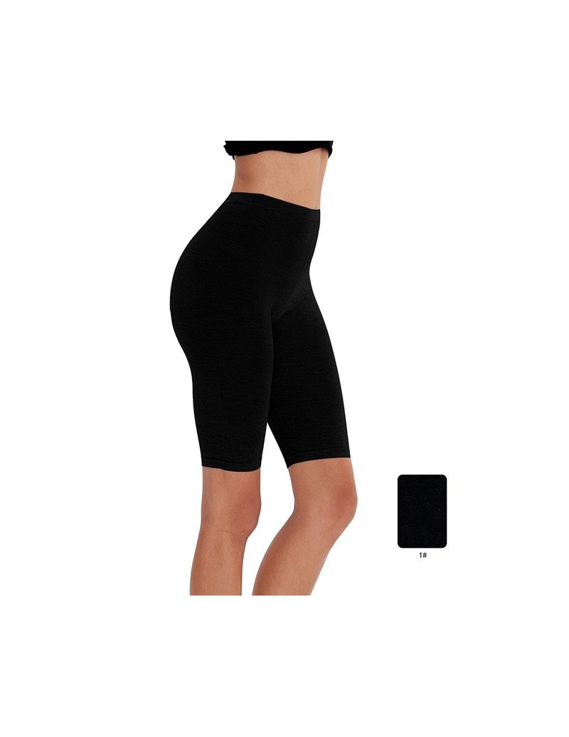 Shorts skinny lycra black cycling workout women shorts slimming jogger girl dancing wear plus size M30181 - black - 4V3085853...
