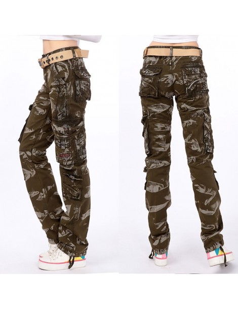 Pants & Capris Military Camouflage pants women Army high waist loose Multi-pocket Pant versatile cotton Trouser ladies Street...