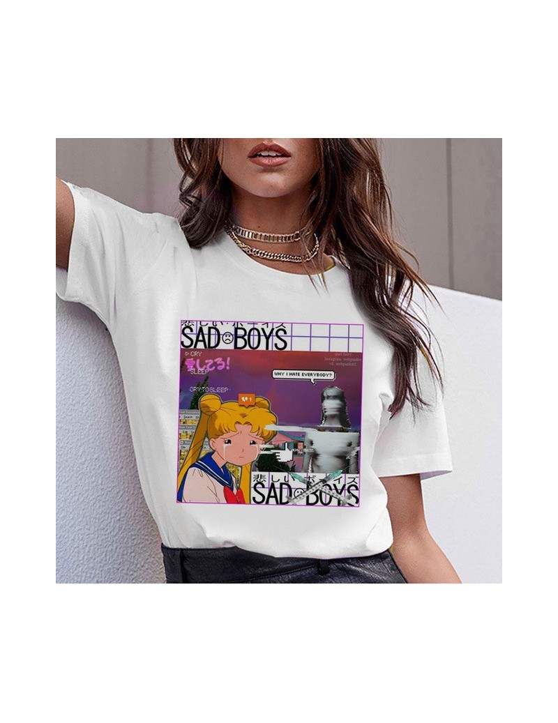 vaporwave aesthetic t shirt Graphic t-shirt women harajuku female femme 2019 tee shirt hop korean top tshirt summer 90s Casu...