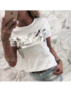 Blouses & Shirts Womens Casual Short Sleeve Tops Summer Vogue Slogan Printed Tee shirt femme fashion harajuku tumblr Blouse b...