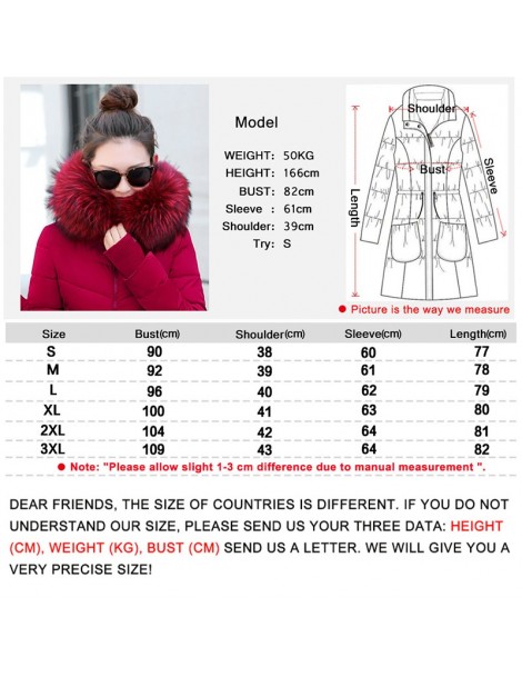 Parkas 2019 Winter jacket Women Parka Outerwear Female Down Jacket With Fake Fur Collar Plus Size S - XXXL Thick Long Women W...