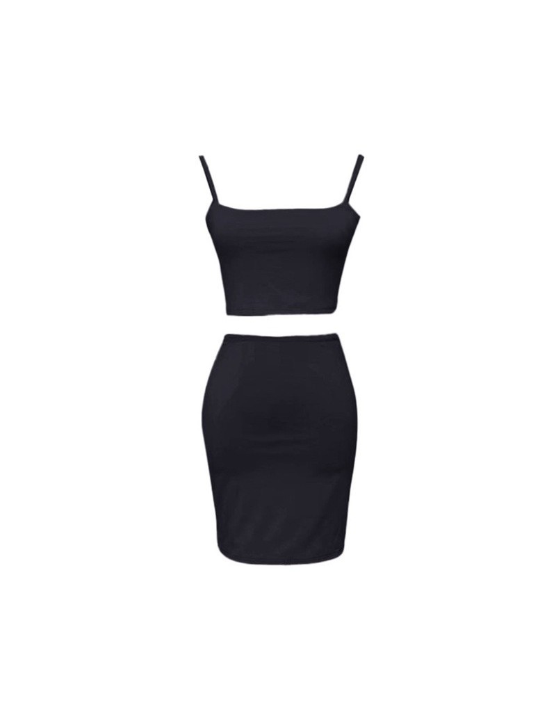 Woman Casual Two Piece Set Women Summer Sexy Two Piece Set Crop Top and Skirts Waist Bodycon Suit feminino conjuntos Y17R4 -...