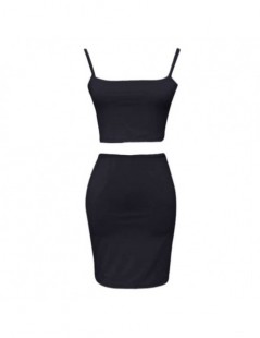 Woman Casual Two Piece Set Women Summer Sexy Two Piece Set Crop Top and Skirts Waist Bodycon Suit feminino conjuntos Y17R4 -...