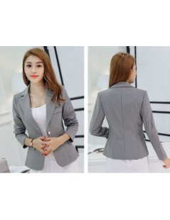 Blazers Black Single Button Ladies Blazers Women 2019 Spring Autumn Office Lady Korean Suit Jackets Blazer Femme Office Tops ...