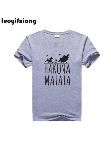 Hakuna Matata Funny Letter Printed T Shirt Women Tops Short Sleeve Hipster Camisetas Mujer Casual Tee Shirt Femme Women Shir...