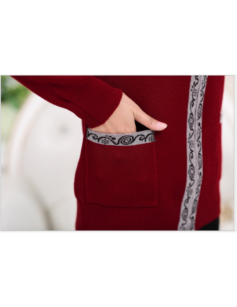 Cardigans 2019 Autumn Winter Brand Women Zipper Cardigan Middle-Aged Women Sweater Coat Sweaterses Long-Sleeved Cardigan Wome...