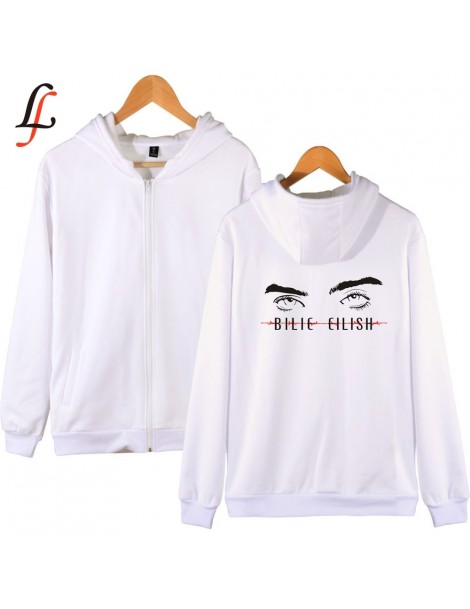 Hoodies & Sweatshirts Billie Eilish harajuku Kpop Zipper oversized hoodies Sweatshirts Bangtan Boys moletom Women/men Zipper ...