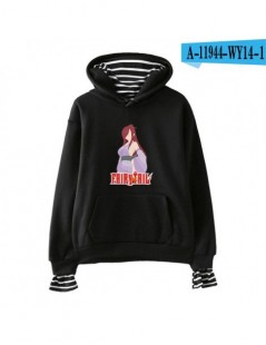 Fairy tail Women Hoodies Sweatshirts Fake Two Pieces Casual Harajuku New Pullovers Style Female Autumn Winter Hoodies - blac...