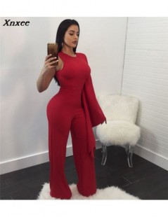 Jumpsuits Women Sexy One Side Long Sleeve Loose Jumpsuits O Neck Slim Rompers Night Club Overalls High Quality Ladies Clothin...