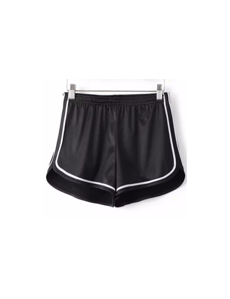 Shorts New Women Shorts Summer Silk Stain Slim Beach Casual White Egde Shorts Hot - Black - 4Q3927674190-1 $20.13