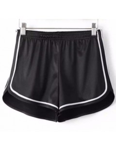 Shorts New Women Shorts Summer Silk Stain Slim Beach Casual White Egde Shorts Hot - Black - 4Q3927674190-1 $19.47