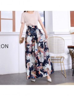 Skirts Women Skirt Ladies Cocktail Summer Long Maxi Loose Baggy Retro Full Length Bottoms High Waist Casual Floral Print - Re...