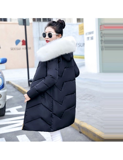 Parkas Winter Jacket Women New 2019 Winter Warm Down Jacket female Long Parkas Artificial Fur Collar Big Size 6XL Women Winte...