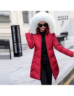 Parkas Winter Jacket Women New 2019 Winter Warm Down Jacket female Long Parkas Artificial Fur Collar Big Size 6XL Women Winte...