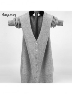 Cardigans 2017 autumn winter cashmere women sweater and cardigans long sleeve big V-neck sexy knitted cardigan soft wool clot...