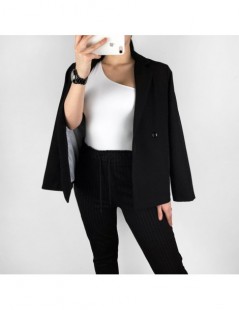 Blazers Spring Autumn Classic Solid Blazer Basic Long Sleeve Korean Casual Loose High Quality Lady Blazer Jackets 2019 New - ...